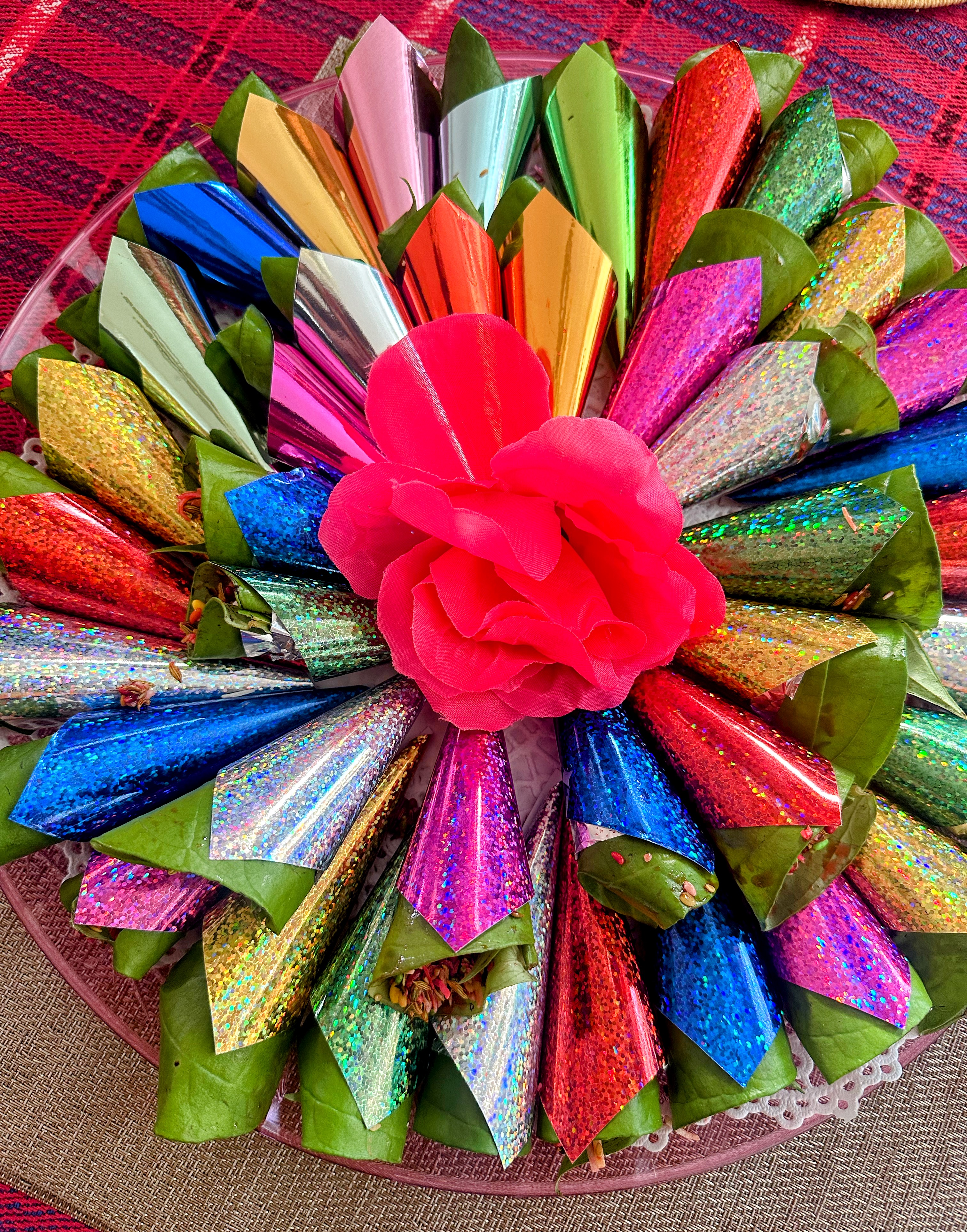 Fresh Sada Paan with traditional ingredients